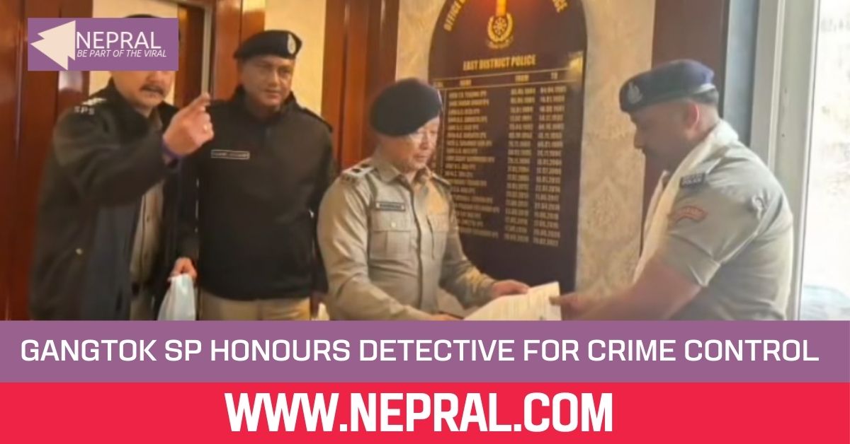 Gangtok SP Honours Detective for Crime Control
